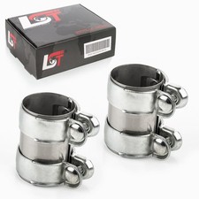 2x exhaust clamp pipe