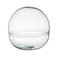 Dekoglas Kugelvase Terrarium BALL D. 19cm klar transparent aus Glas Duif