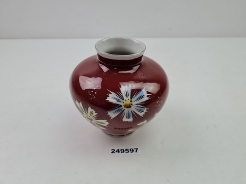 Vase porzellan weinrot - weinrot, blumen