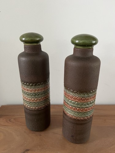 Vintage keramik vasen - 2,