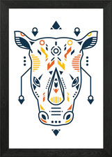 Einzigartiges gerahmtes