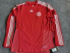 Adidas Dänemark 2008 FORMOTION Spieler Langarm Auswärtstrikot Gr. XL Trikot Away