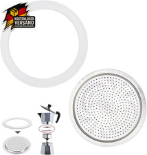 Espressokocher Dichtungsring 6 Tassen Silikon Ersatzdichtung Sieb Kaffeekannen