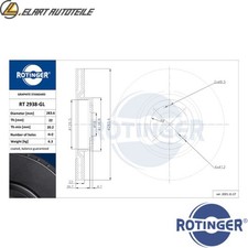 2x BREMSSCHEIBE RT 2938-GL