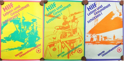 Plakat deutsches rotes kreuz - plakat,