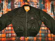 CHARLES CHEVIGNON SKYHAWK MA1 FLIEGER BOMBER VINTAGE JACKE Grösse XL SCHWARZ