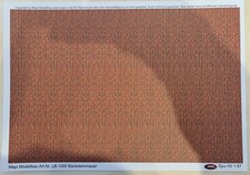 3 x Backsteinmauer, 6 x Kopfsteinpflaster und Mauersims