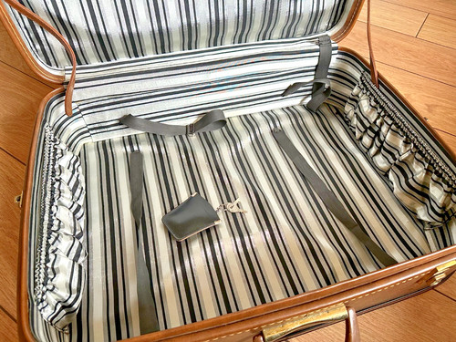 Vintage leder koffer - leder, |