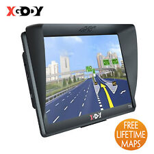 XGODY GPS Navigationsgerät 7 Zoll Auto LKW PKW Navi mit EU gratis Karte 16G+256M