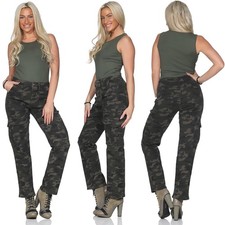 Damen Cargohose Camouflage