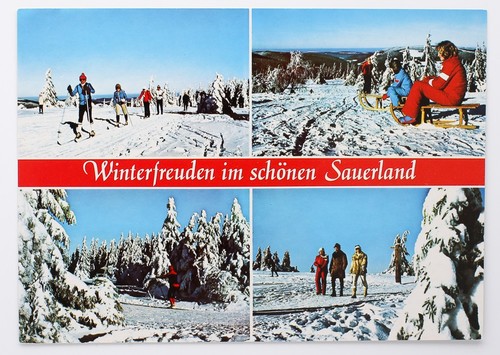 Postkarte winterfreuden im - postkarte,