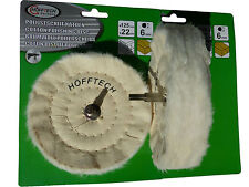 2x Polierscheibe Baumwolle 125 mm Schwabbelscheibe Politur Scheibe