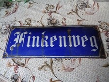 Straßenschild Emaille alt