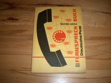 Fernsprechbuch Bezirk Gera 1981 - Telefonbuch DDR