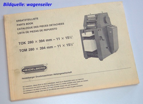 Ersatzteilliste heidelberg - ersatzteilliste,