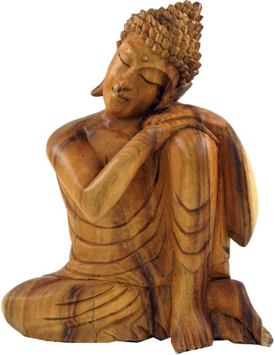 Sitzender buddha holzbuddha - buddha,,