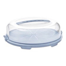 Torten Glocke mit Deckel flach Klickverschluss Tragegriff Behälter Kunststoff