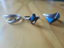 3 Vintage 925er Silberringe