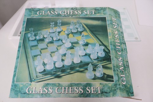 Schachspiel glas kompletes - glas,