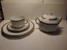 Johann Haviland  , Kuchenteller, Tasse, Untertasse, Zuckerdose, Vintage