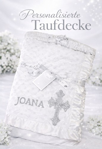 Taufdecke babydecke - taufdecke,