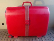 SAMSONITE Hartschalen Koffer / Trolley Rot mit 2 Rollen & Schloss Top !