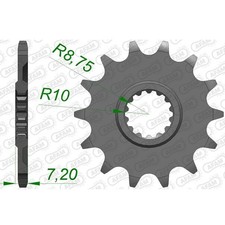 Stahl Ritzel für Yamaha YZ 65