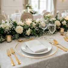 Glas Untersetzer 33 cm Platzteller Dekoteller Servierteller Unterteller Teller