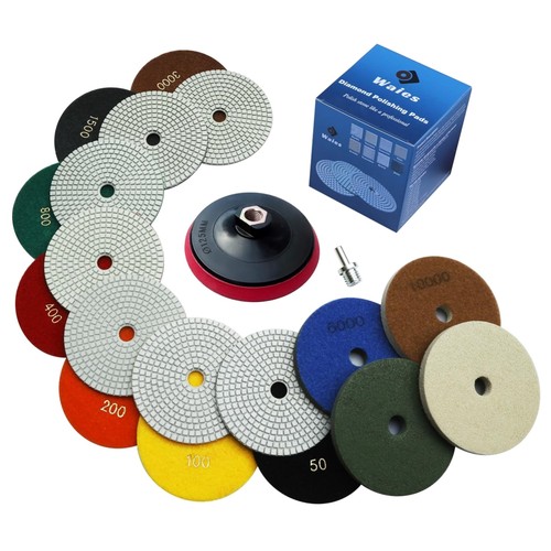Diamant schleifpad set - schleifpad-set, 125mm