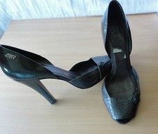 Miss Sixty Peeptoe High Heels Lackleder Pumps Gr. 39 in Grau