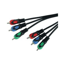 Schwaiger YUV Komponentenkabel, Videokabel - 3x RCA-3 x RCA, Schwarz, CIK5320