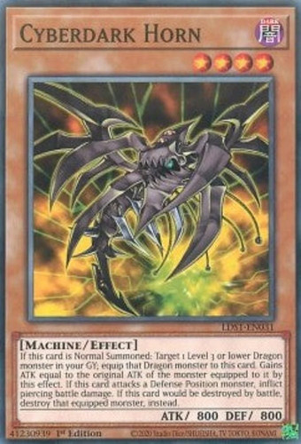 Yugioh cyberdark horn - cyberdark,
