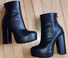 Plateau Stiefeletten Leder Zara Gr.37 - Wie Neu