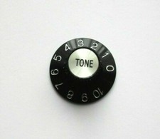 Boston Witch Hat Tone Knob, universal Poti-knopf schwarz/chrome