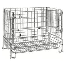    Gitterbox Palettenbox 1.000 kg, faltbar, LxBxH 1.200 x 800 x 980 mm, verzinkt