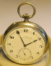 Julius Assmann 900 Silber HTU seltenes Breguet Zifferblatt, Glashütte ca. 1920