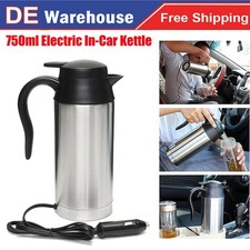 12V Auto Wasserkocher Edelstahl 750ml Reisewasserkocher Teekanne Auto Kettle DHL