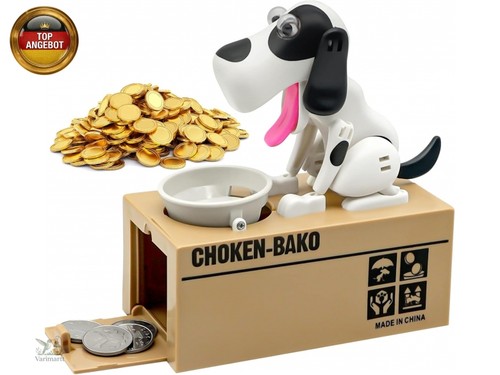 Hungriger hund spardose - hund,