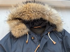 Baldessarini Herren Arctic Daunen Jacke Parka Dunkelblau XXL PELZ Gr 52 XL 1200€