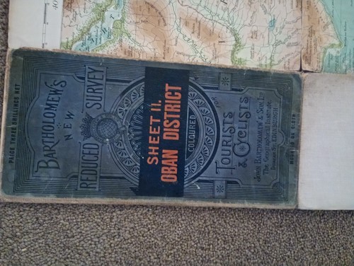 Vintage karte von oban - von,