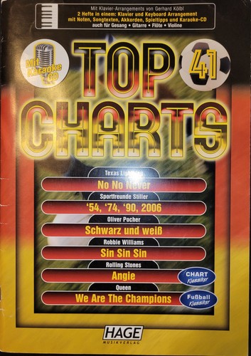 Top charts inkl karaoke cd - 41, karaoke-cd
