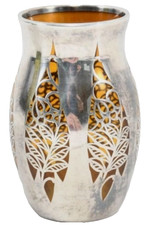 Jugendstil Glas-Vase | Silver