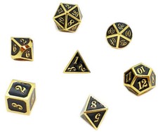 7er Set Metall-Würfel