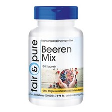 Beeren Mix - 120 Kapseln - 8 Super-Beeren + Spirulina-Alge - vegan | fair & pure