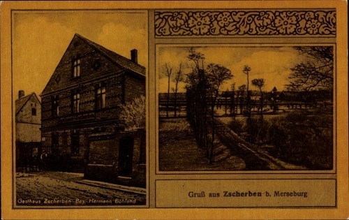 Zscherben teutschenthal im - ak,