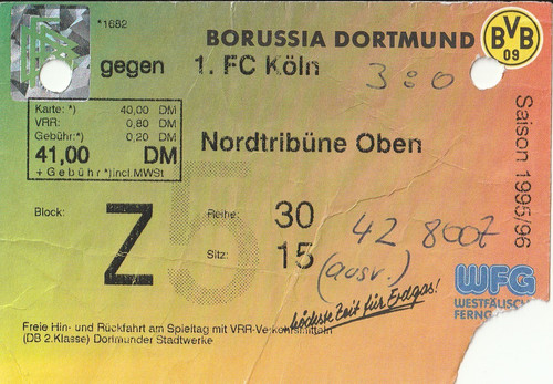 Ticket borussia dortmund fc - dortmund, 1.