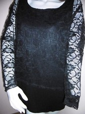 Spitzen -Shirt 2 Lagen Gr.42