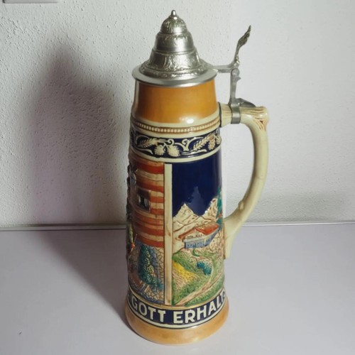 Vintage bierkrug 43cm - 43cm, relief