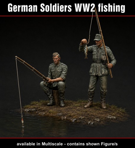 German soldiers ww2 fishing - fishing, /