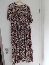 Sommerkleid schwarz geblümt Gr. 44 von Jörg Peterson